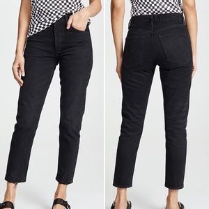 AGOLDE JAMIE HIGH-RISE original in PLUME